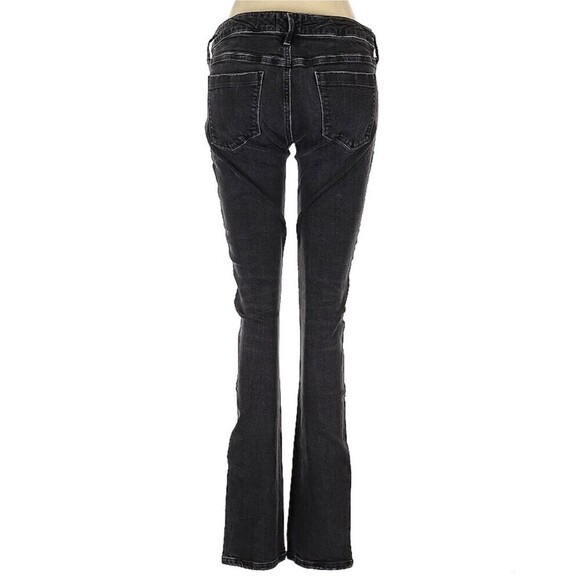 AGOLDE Chloe Low Rise Cotton Blend Washed Out Distressed Gray Denim Jeans Sz 28 - Picture 5 of 10